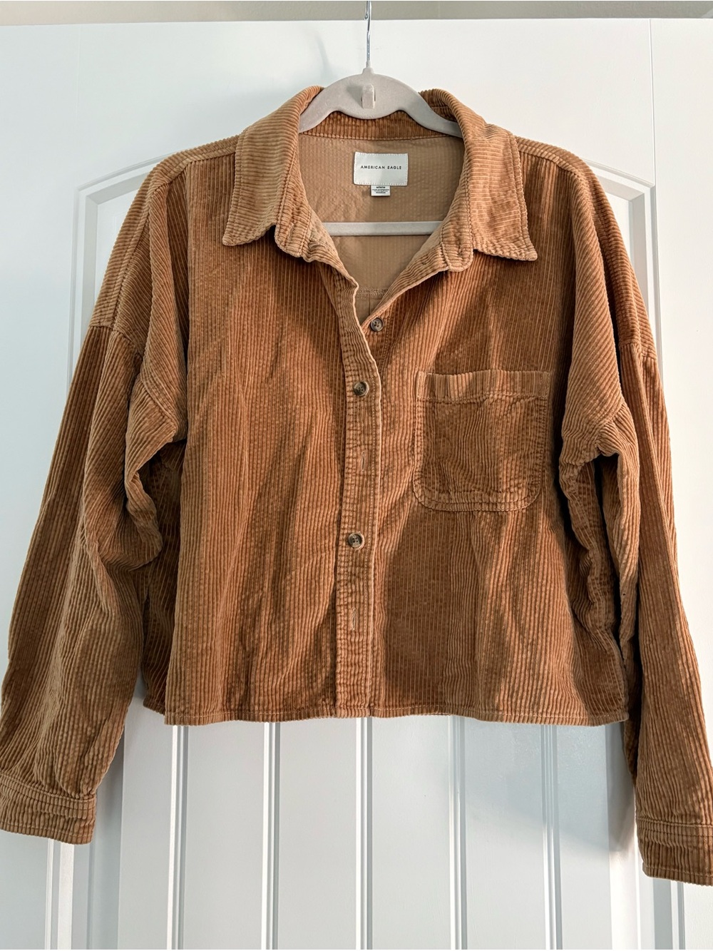 American Eagle Outfitters - Cropped Corduroy Shirt/Jacket